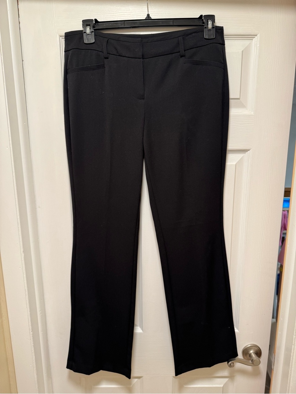 Elle Black Straight Leg Dress Pants